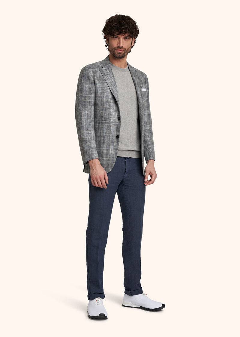 Kiton PANTALONI ULTRA SLIM Lino UPNJSM2J0760A07 Qualità