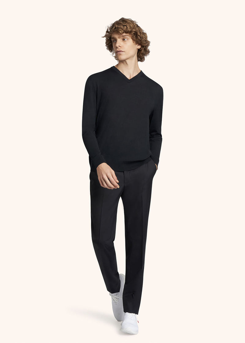 Kiton PANTALONI LANA UPNPEK0982806 Consegna Veloce