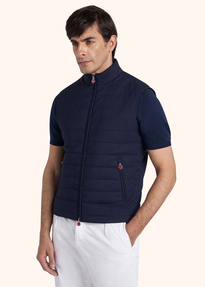 Kiton GIUBBOTTO SMANICATO LANA VERGINE UW1723K0638C05 Offerta per la Festa della Mamma