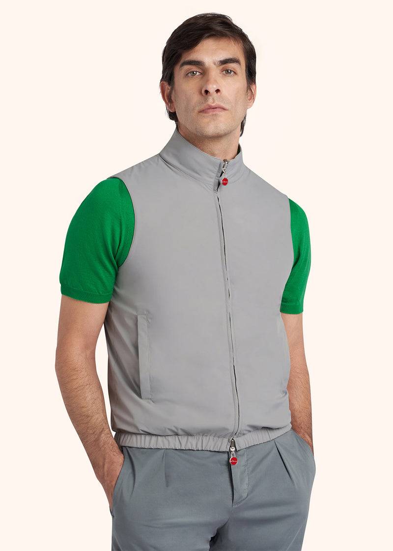 Kiton GIUBBOTTO SMANICATO POLIESTERE UW1730V0834C03 Offerta Giorno del Papà