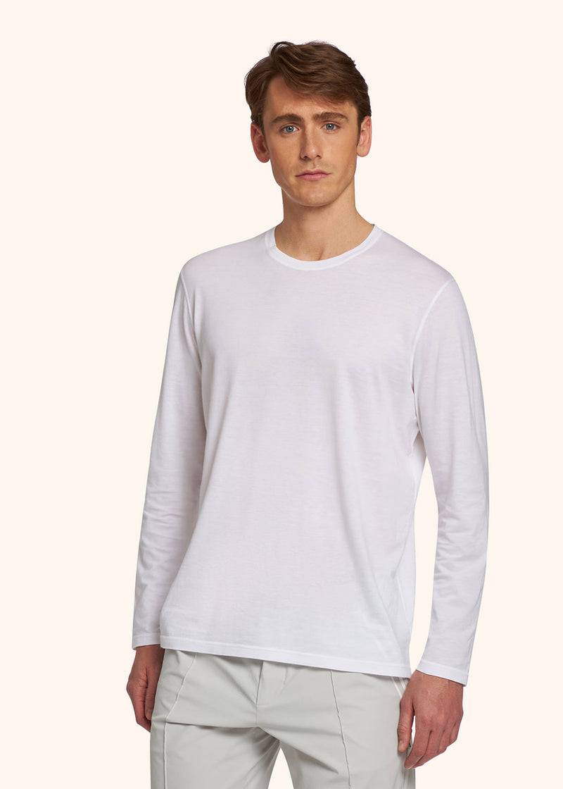 Kiton T-SHIRT ML Cotone UMK010405 Fino al 60% di sconto