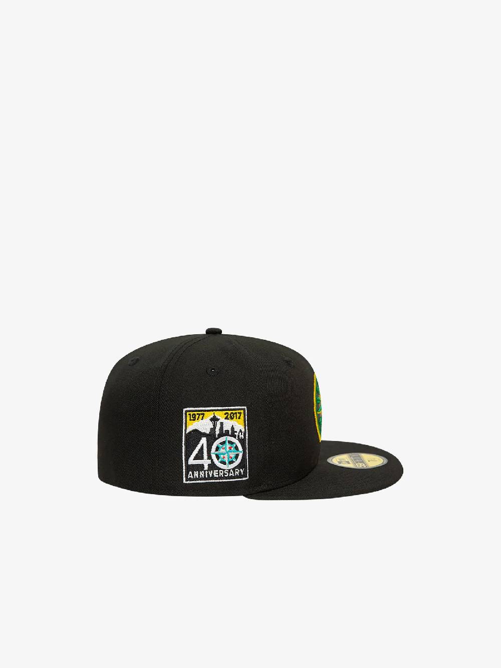 NEW ERA Cappello 59FIFTY Seattle Mariners MLB Cooperstown Alternative 60503344 uomo cotone nero In Linea