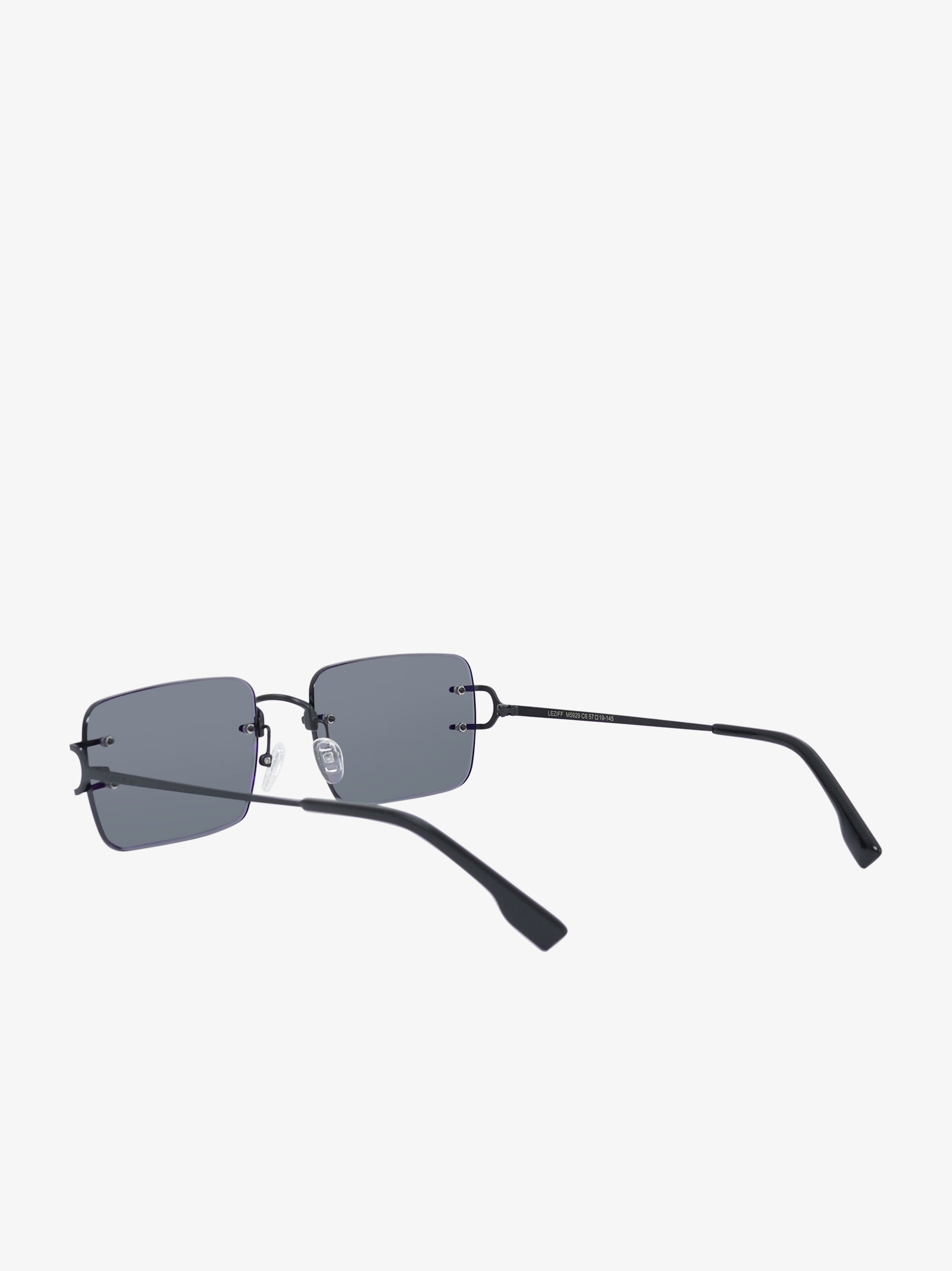 LEZIFF Occhiali da sole M5929 uomo alluminio nero Pezzi Unici