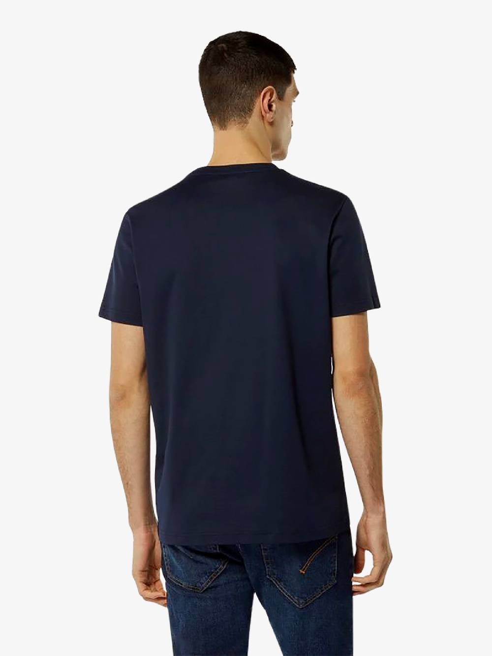 DONDUP T-shirt in jersey US198 JF0271U ZL4 DU uomo cotone blu Saldi