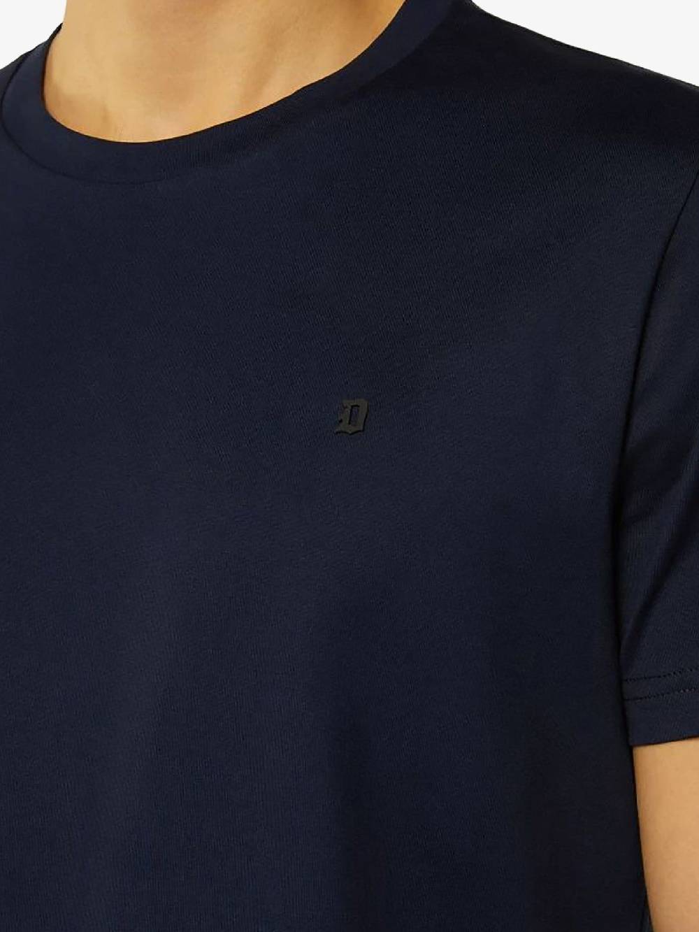 DONDUP T-shirt in jersey US198 JF0271U ZL4 DU uomo cotone blu Saldi