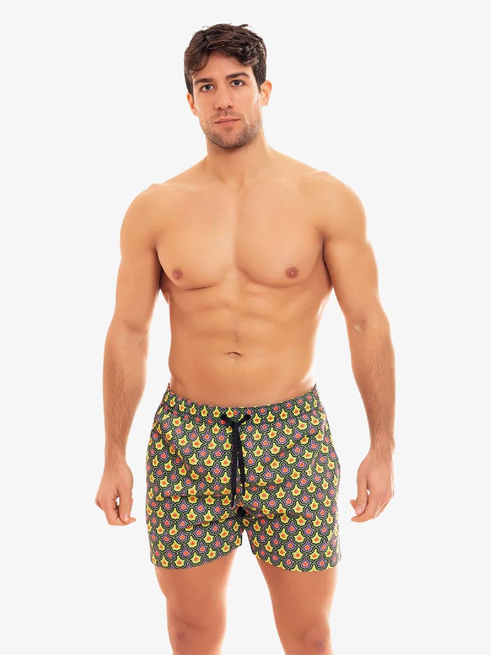 MOVE BEACHWEAR Costume da bagno Boxer Saint Vincent con stampa SVN PRINT 24 uomo giallo Negozio