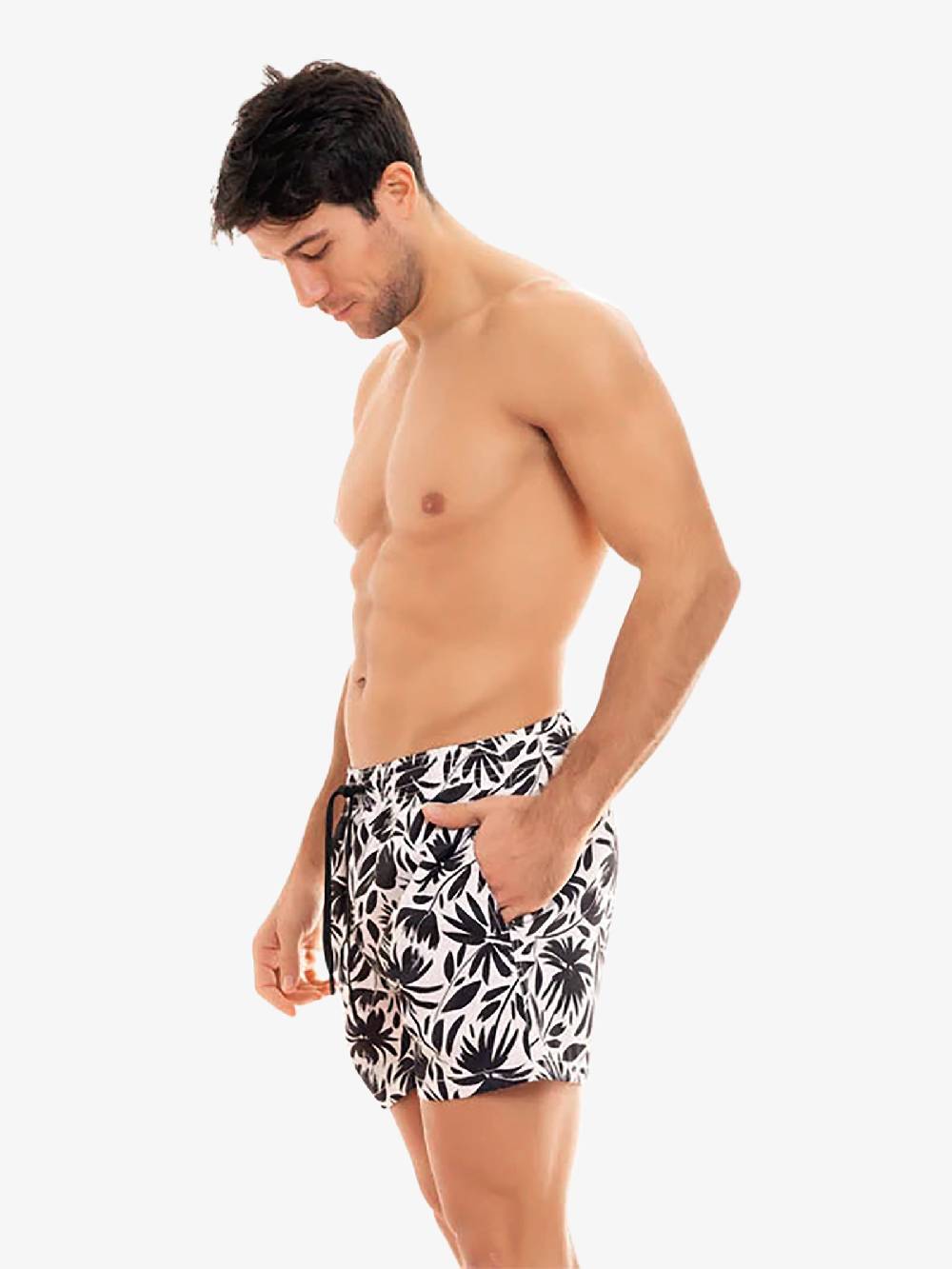 MOVE BEACHWEAR Costume da bagno Boxer Saint Vincent con stampa SVN PRINT 24 uomo nero In Saldo