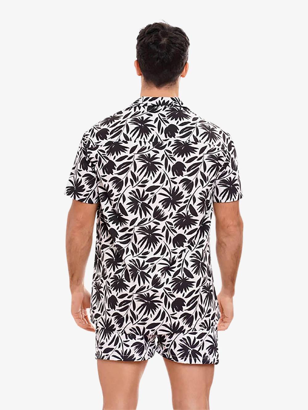 MOVE BEACHWEAR Camicia Bowling con stampa CAMICIA PRINT 24 uomo nero Negozio online di fabbrica