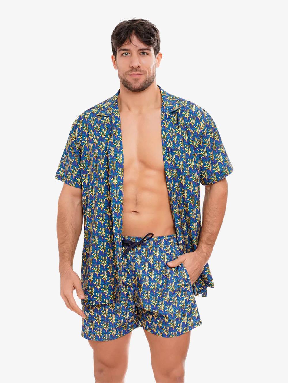 MOVE BEACHWEAR Camicia Bowling con stampa CAMICIA PRINT 24 uomo multicolor Prezzo di fabbrica