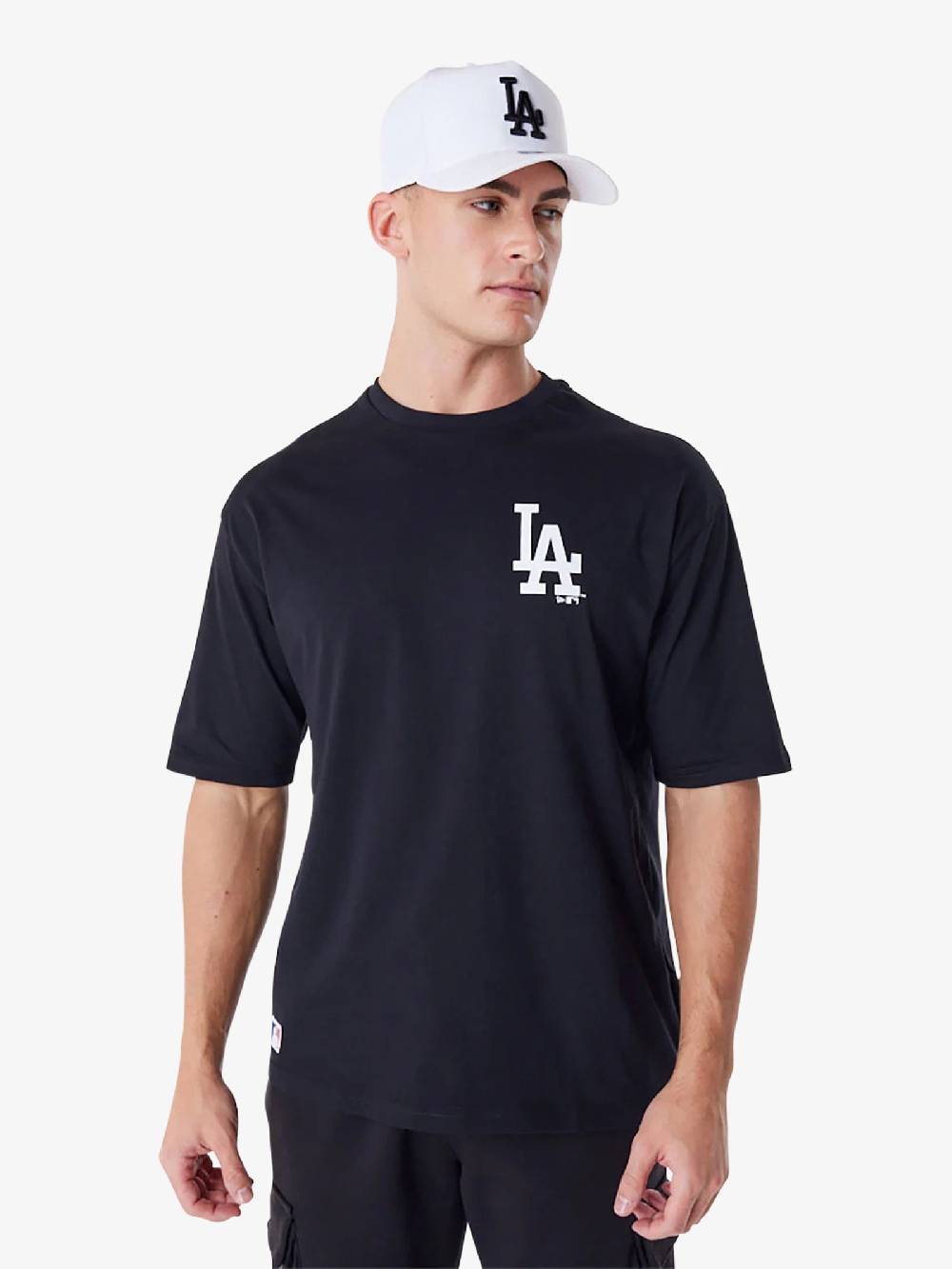NEW ERA T-shirt Oversize LA Dodgers MLB Essential 60416724 uomo cotone nero Grande vendita