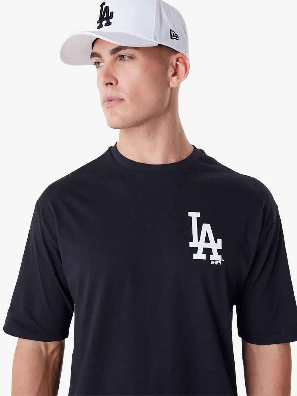 NEW ERA T-shirt Oversize LA Dodgers MLB Essential 60416724 uomo cotone nero Grande vendita