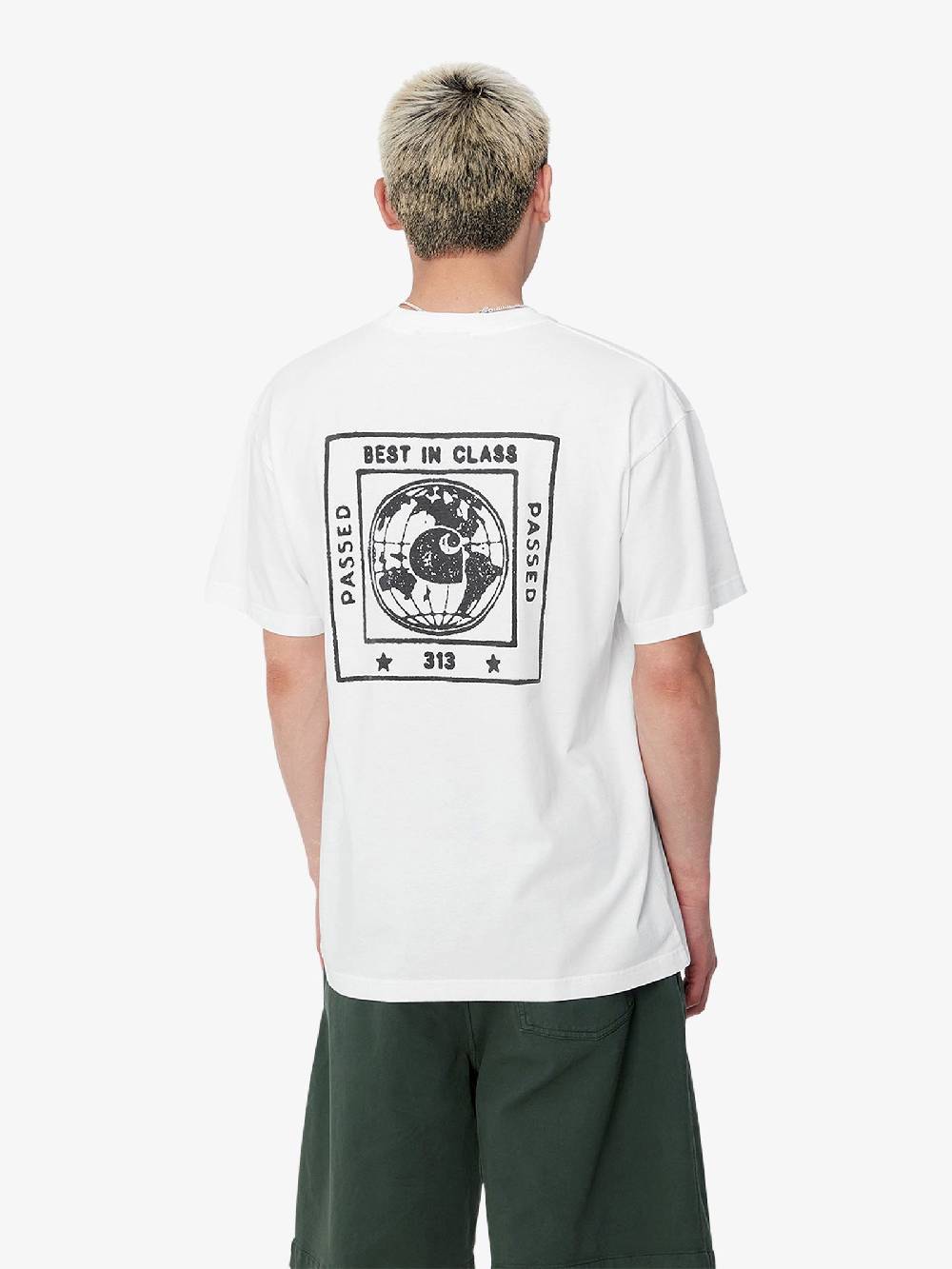 CARHARTT WIP T-shirt S/S Stamp I033670_ uomo cotone bianco Shopping online