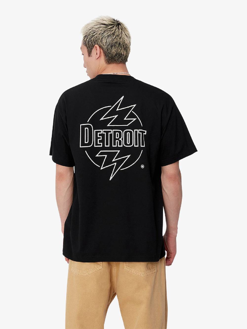 CARHARTT WIP T-shirt S/S Ablaze I033639_ uomo cotone nero Offerta Pasqua