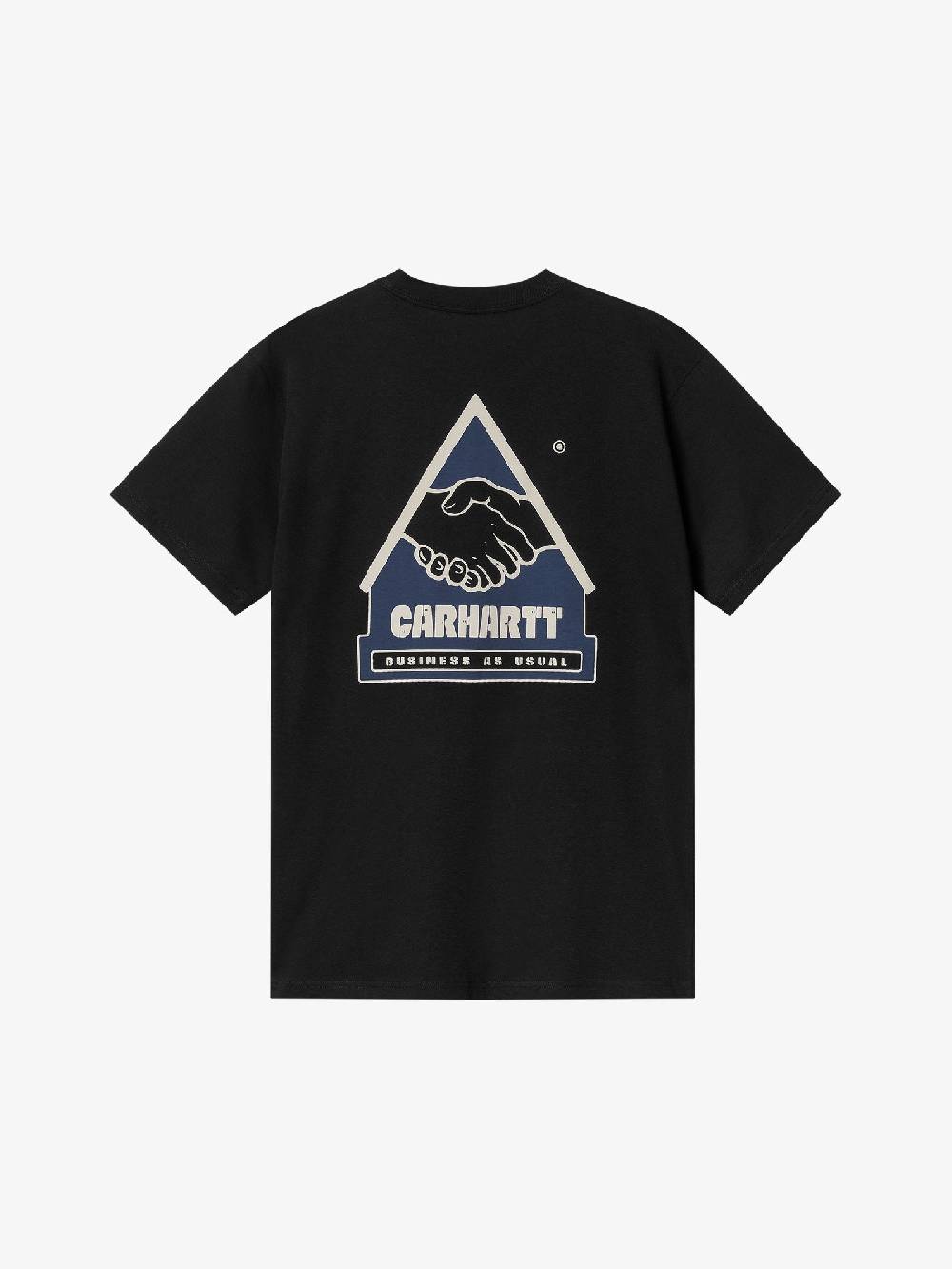 CARHARTT WIP T-shirt S/S Trade I033638_ uomo cotone nero Offerta per la Festa della Mamma