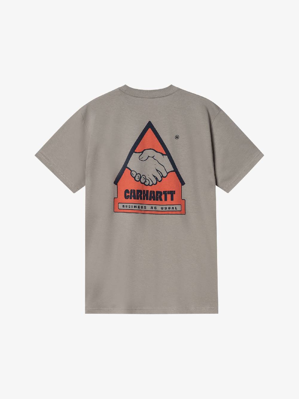 CARHARTT WIP T-shirt S/S Trade I033638_ uomo cotone grigio Offerta Giorno del Papà