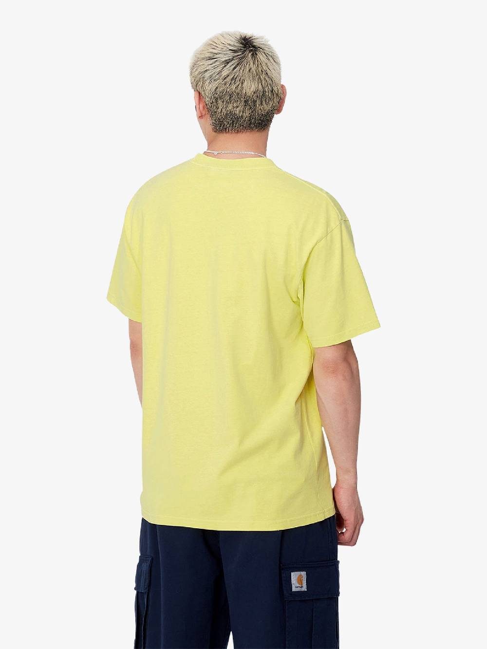 CARHARTT WIP T-shirt S/S Duster Script I033622_ uomo cotone giallo Offerta San Valentino