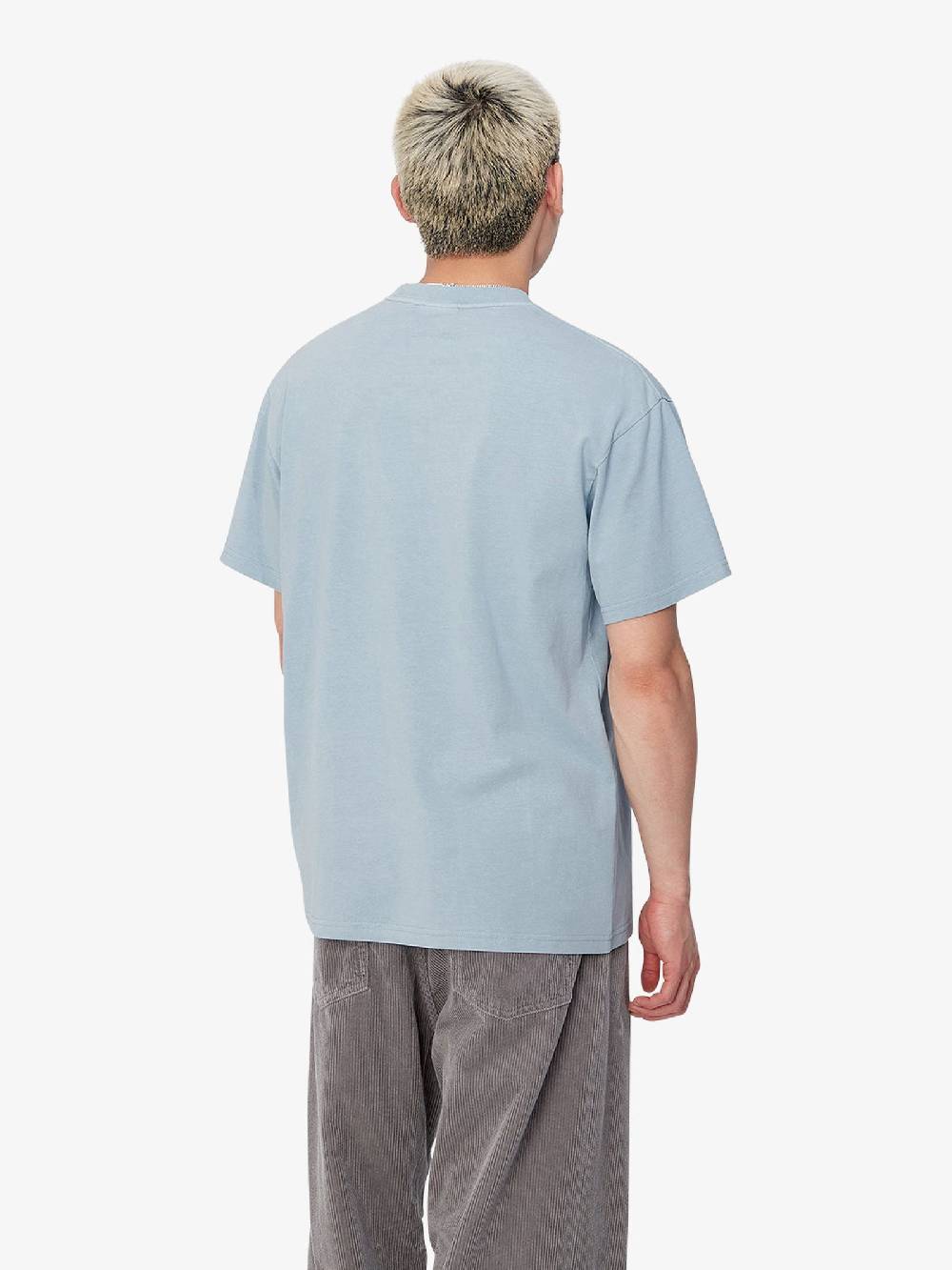 CARHARTT WIP T-shirt S/S Duster Script I033622_ uomo cotone grigio Offerta Anniversario