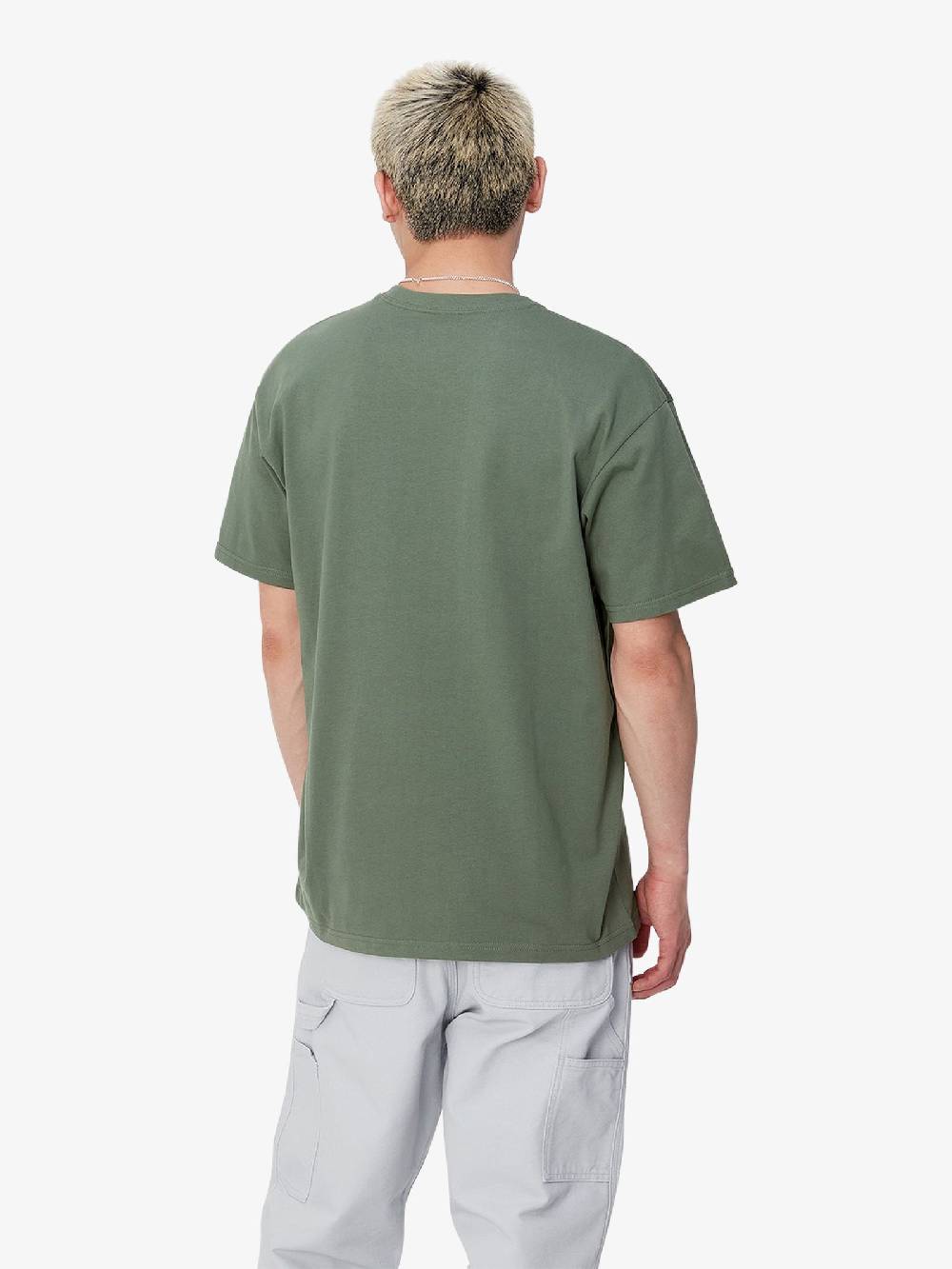 CARHARTT WIP T-shirt S/S Chase T-Shirt I026391_ uomo cotone verde Offerta temporanea