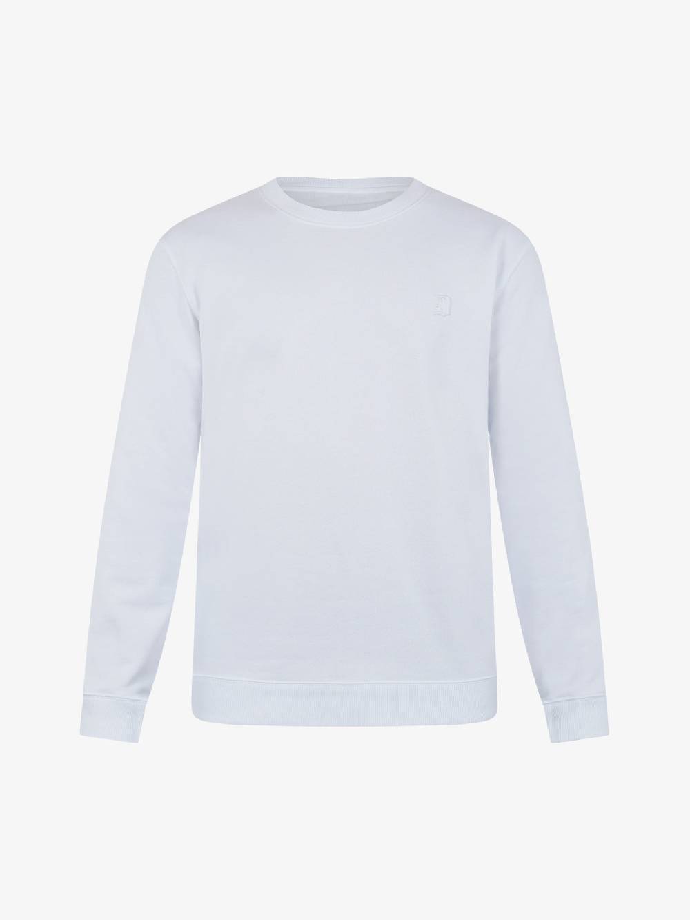 DONDUP Felpa girocollo in jersey di cotone UF641 KF0196U FS6 DU uomo bianco Lightning offer