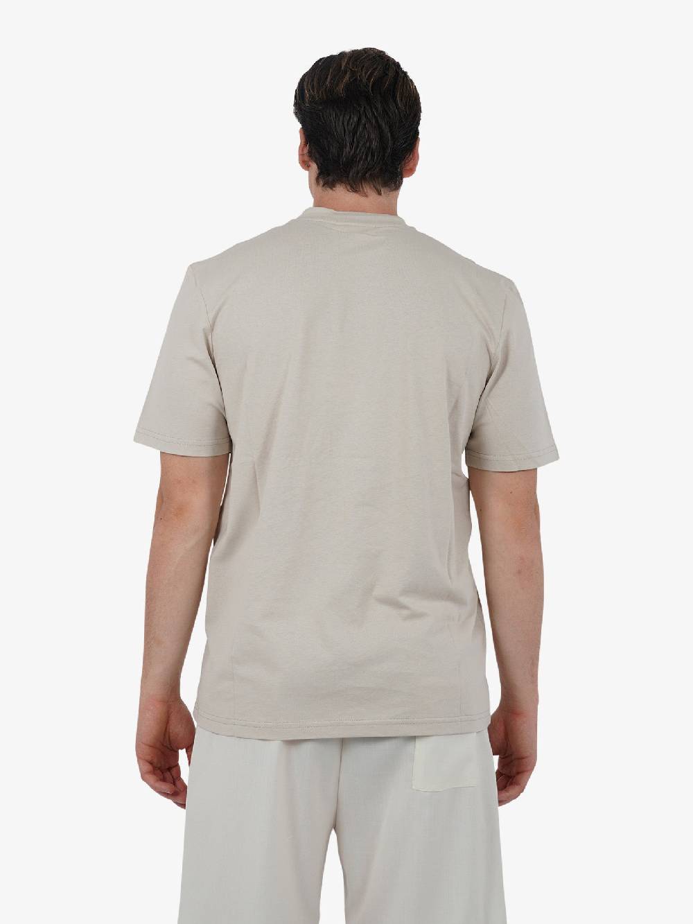 YES LONDON T-shirt XM4116 uomo cotone beige Nuovi prodotti