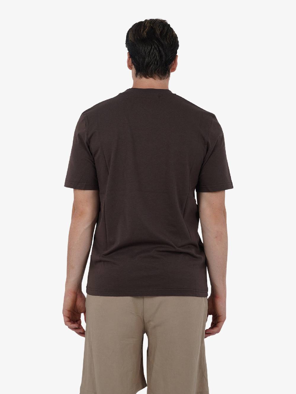 YES LONDON T-shirt XM4116 uomo cotone marrone Bestseller