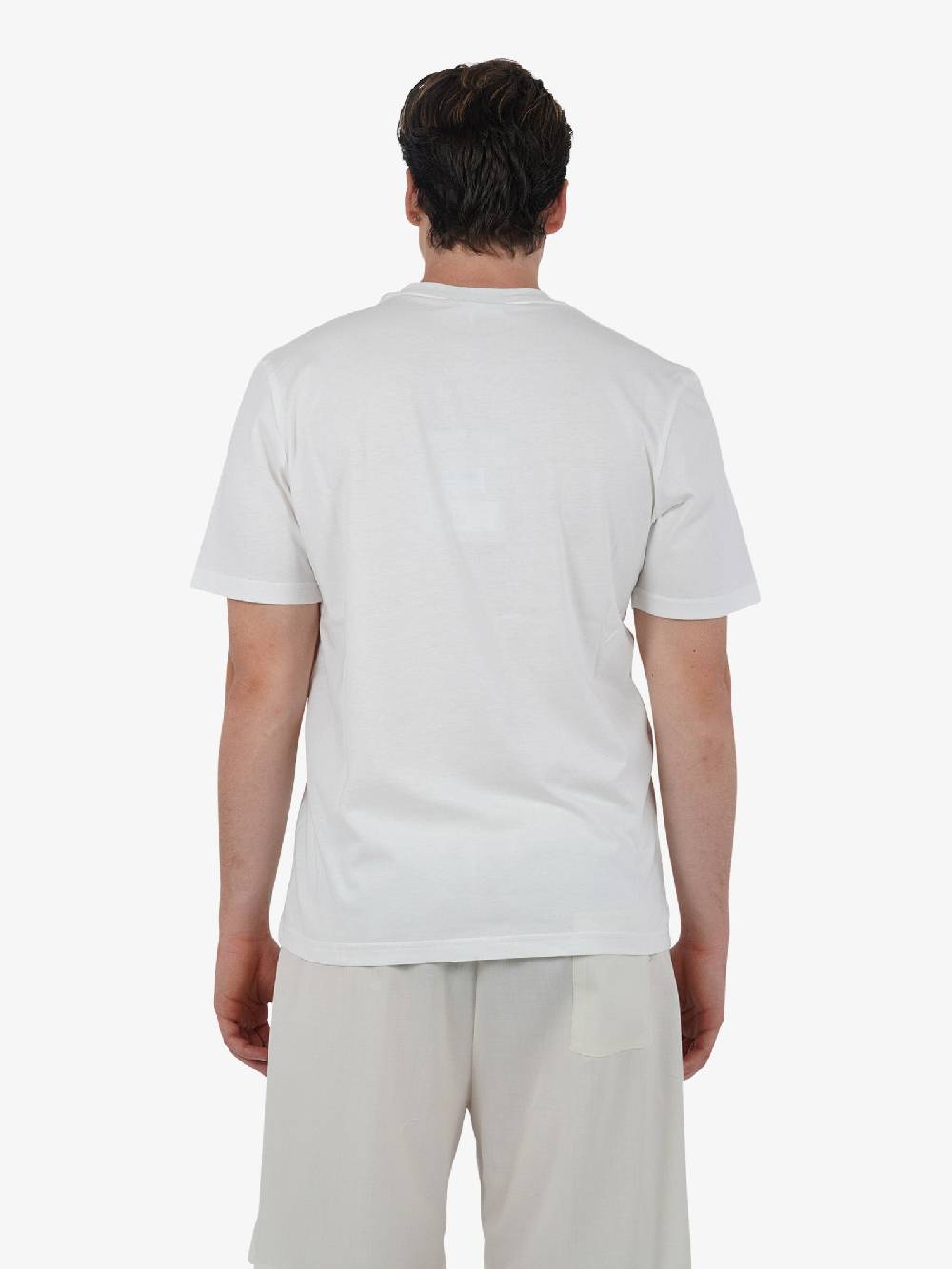 YES LONDON T-shirt XM4116 uomo cotone panna Liquidazione
