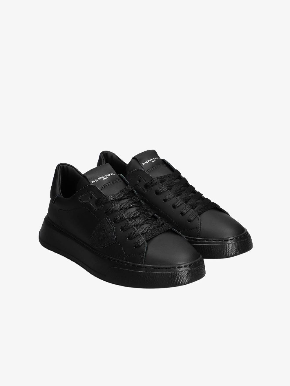 PHILIPPE MODEL Sneaker Temple Veau - Noir Blanc Offerte giornaliere