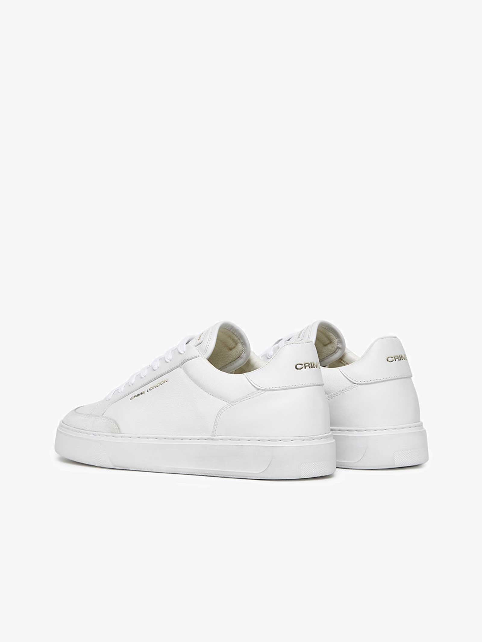 CRIME LONDON Sneakers Eclipse 17670PP6 uomo pelle bianco Offerte speciali