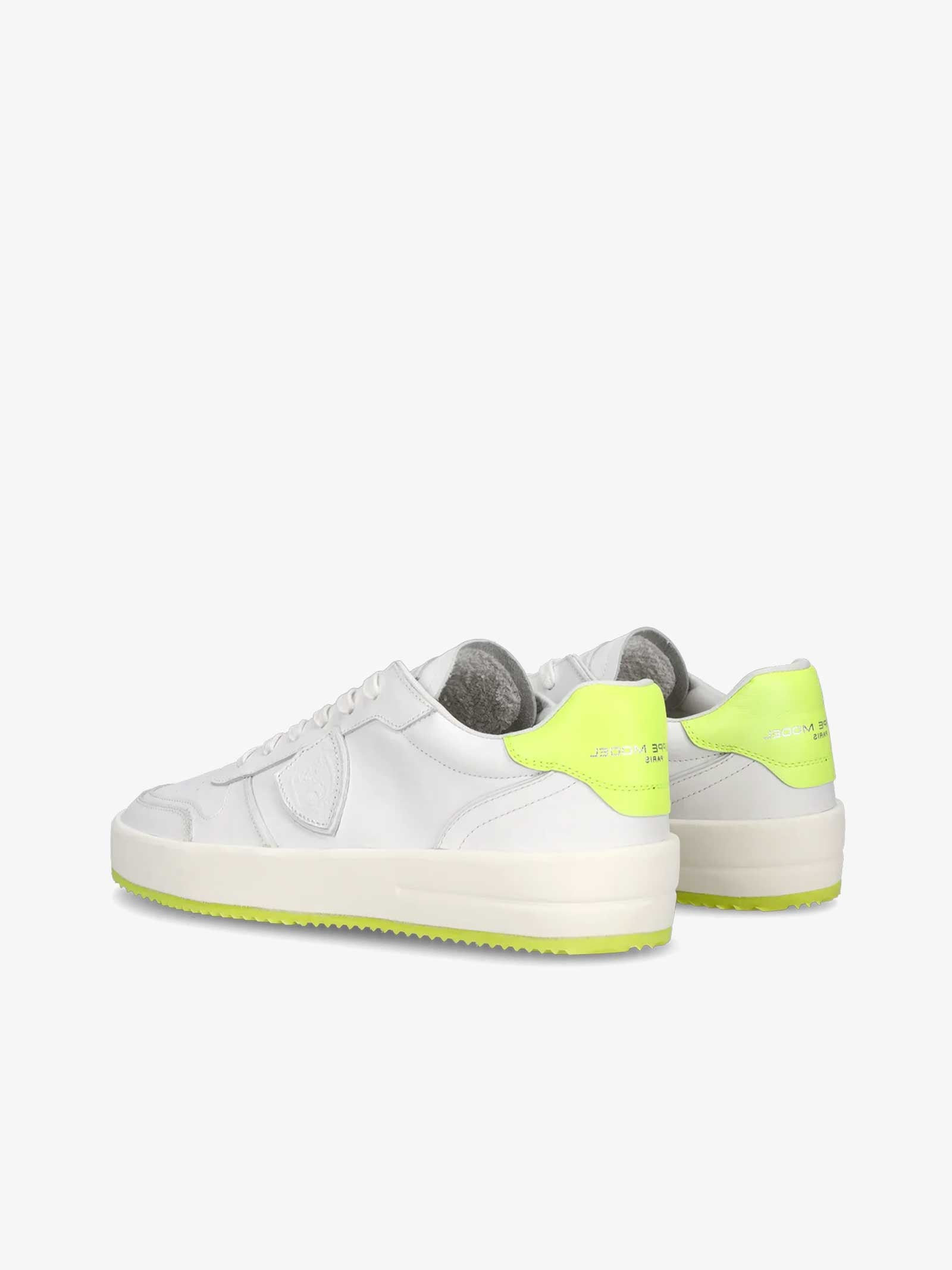 PHILIPPE MODEL Sneakers Nice Low VNLU uomo pelle bianco Latest stili