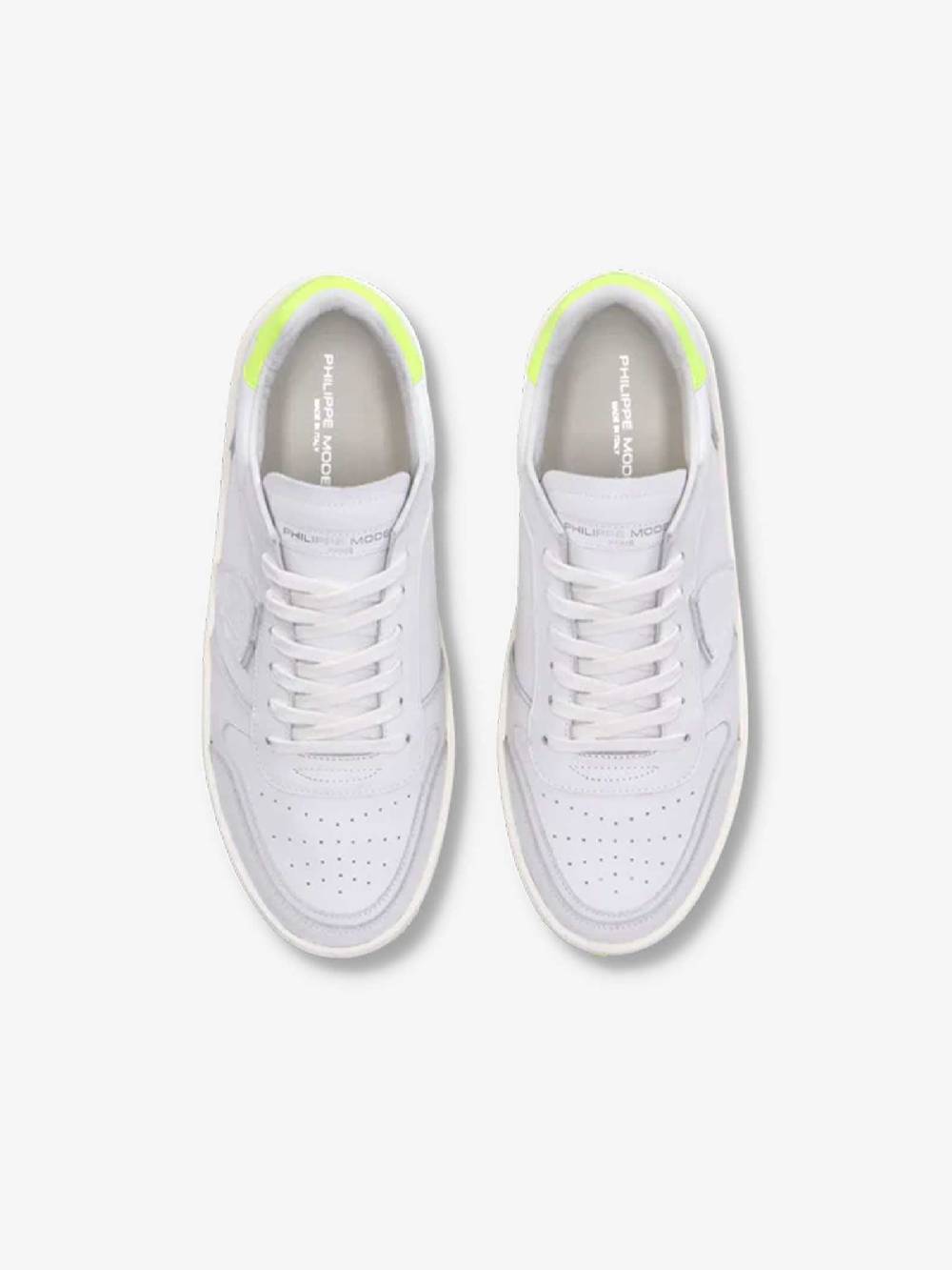 PHILIPPE MODEL Sneakers Nice Low VNLU uomo pelle bianco Latest stili