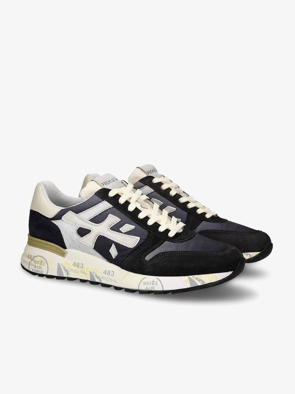 PREMIATA Sneakers MICK 6618 uomo pelle blu Offerta speciale della fabbrica