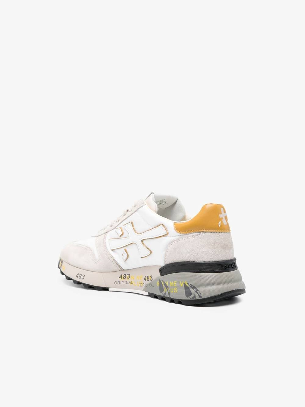 PREMIATA Sneakers MICK 6613 uomo pelle bianco Sostegno trimestrale