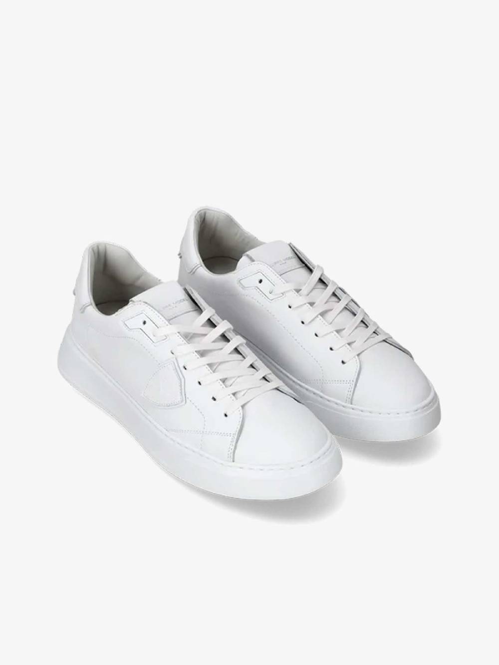 PHILIPPE MODEL Sneakers Temple Low BTLU uomo in pelle bianco Super sconto