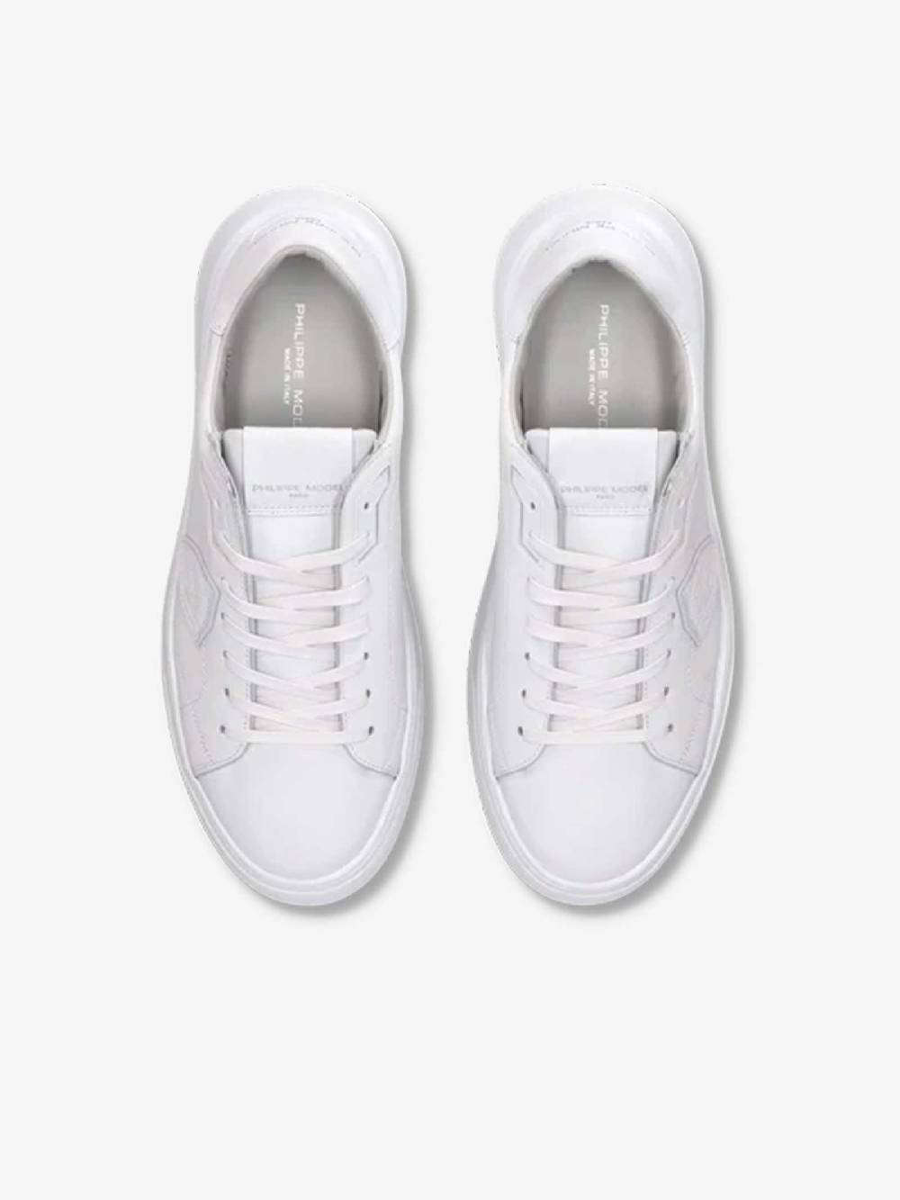 PHILIPPE MODEL Sneakers Temple Low BTLU uomo in pelle bianco Super sconto