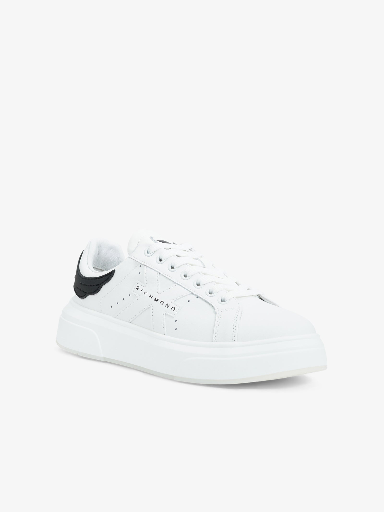 JOHN RICHMOND Sneakers 22203/CP uomo in pelle bianco 50% di sconto con spedizione gratuita
