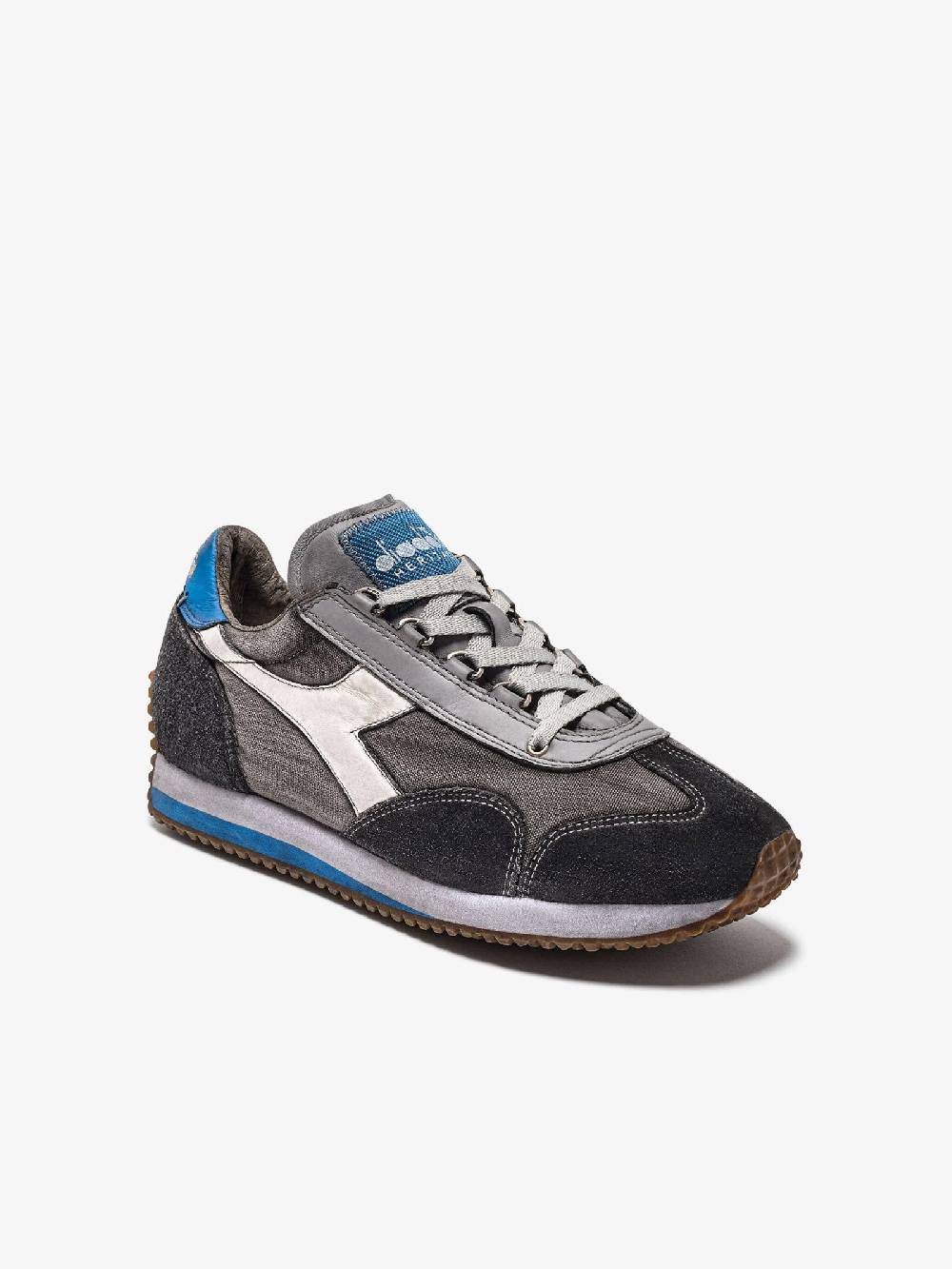 DIADORA Sneakers EQUIPE H DIRTY STONE WASH EVO 201.174736_ uomo pelle grigio Black Friday Prezzi