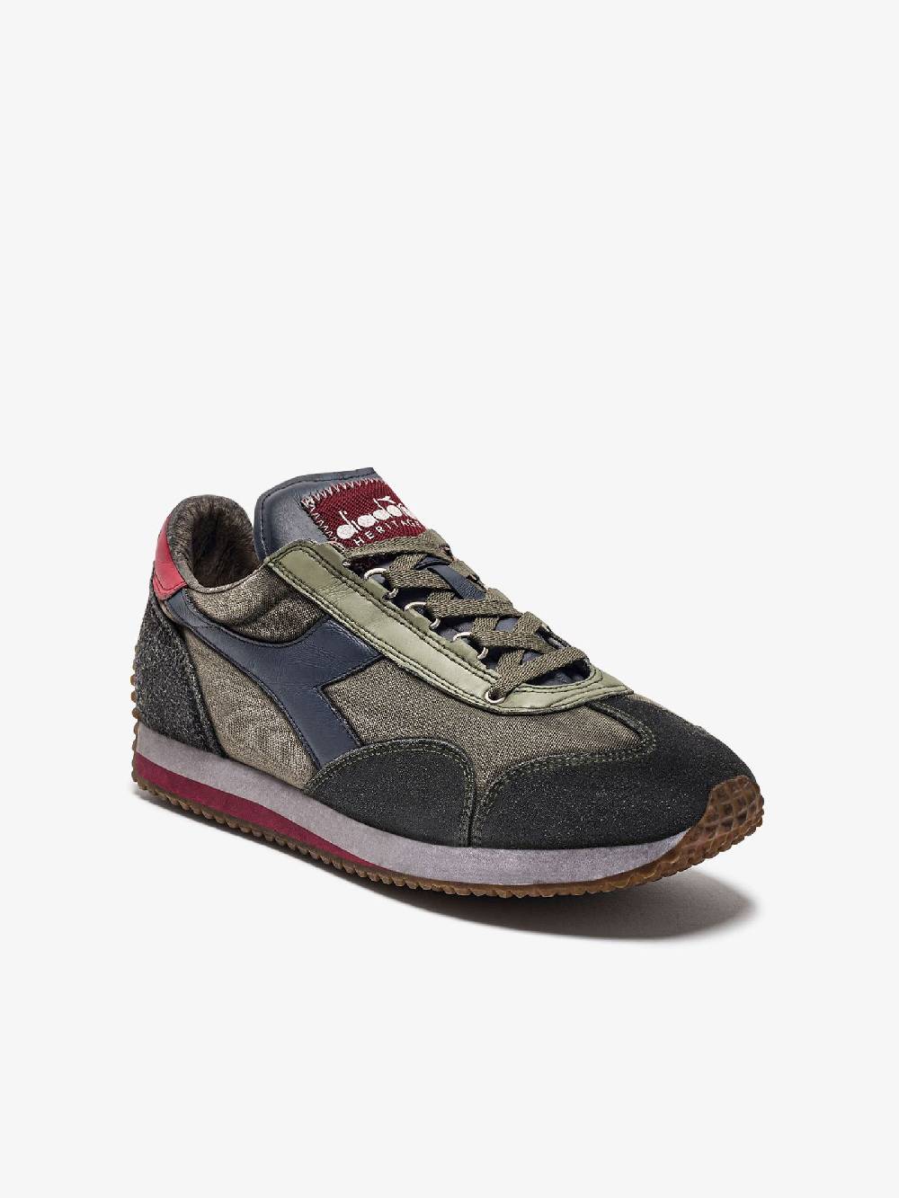 DIADORA Sneakers EQUIPE H DIRTY STONE WASH EVO 201.174736_ uomo pelle multicolor In vendita