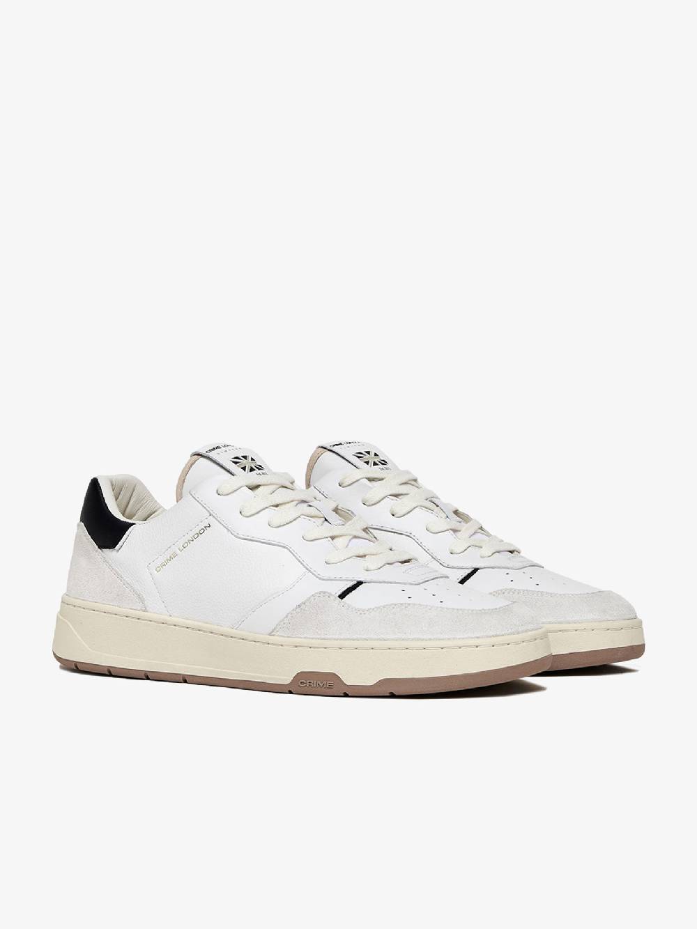 CRIME LONDON Sneakers Timeless 17201PP6 uomo in pelle bianco Sconti questo mese