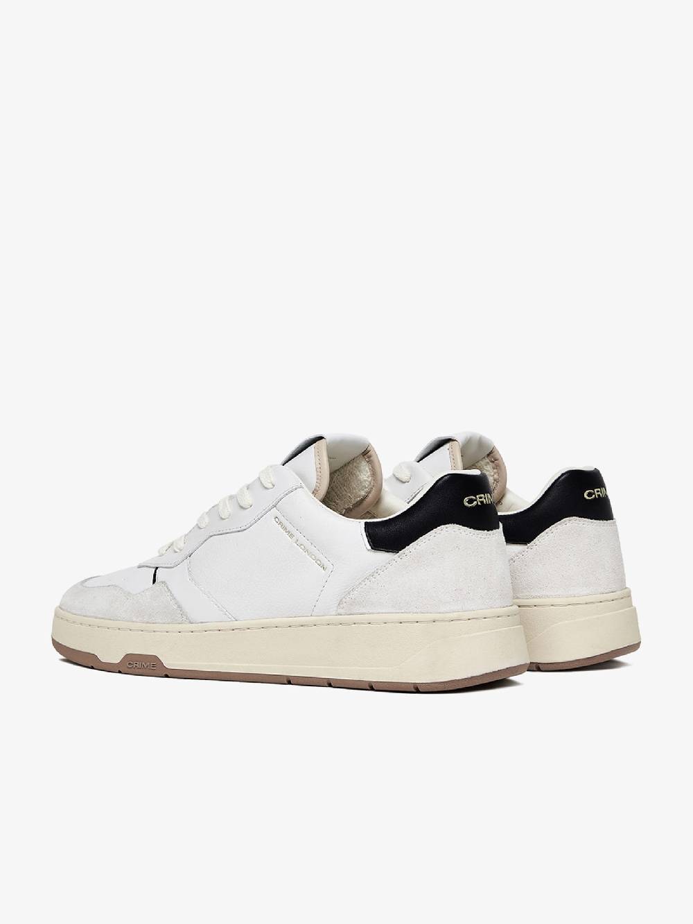 CRIME LONDON Sneakers Timeless 17201PP6 uomo in pelle bianco Sconti questo mese