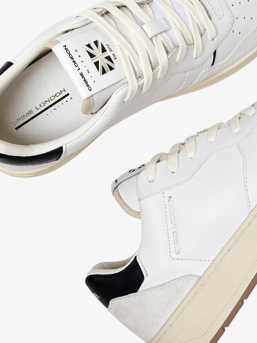 CRIME LONDON Sneakers Timeless 17201PP6 uomo in pelle bianco Sconti questo mese
