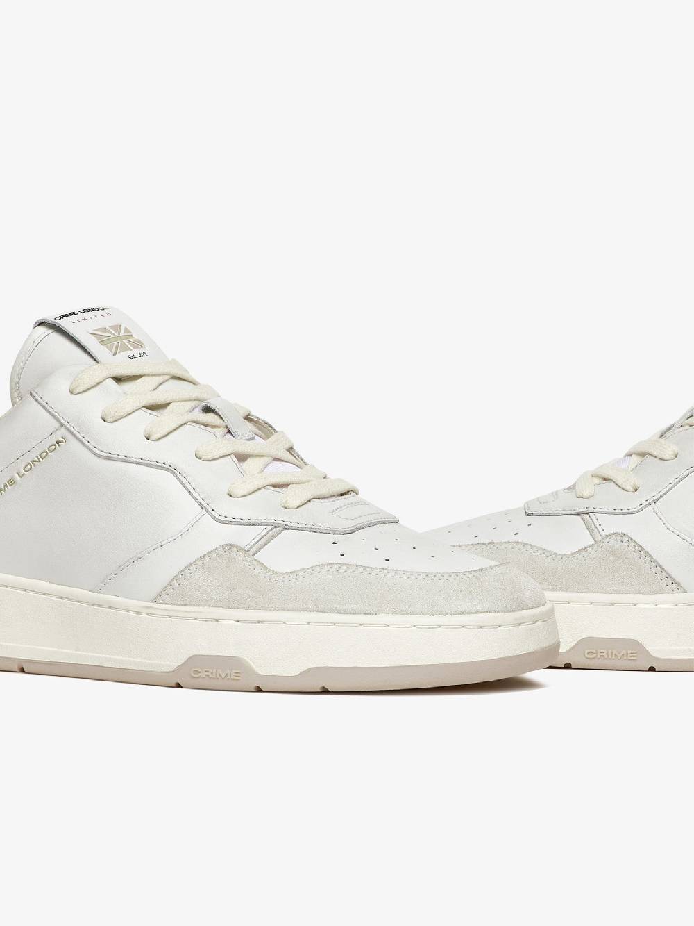 CRIME LONDON Sneakers Timeless 17200PP6 uomo in pelle bianco 2025