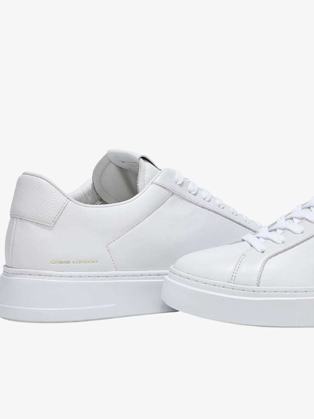 CRIME LONDON Sneakers EXTRALIGHT 13474P uomo in pelle bianca Promozione