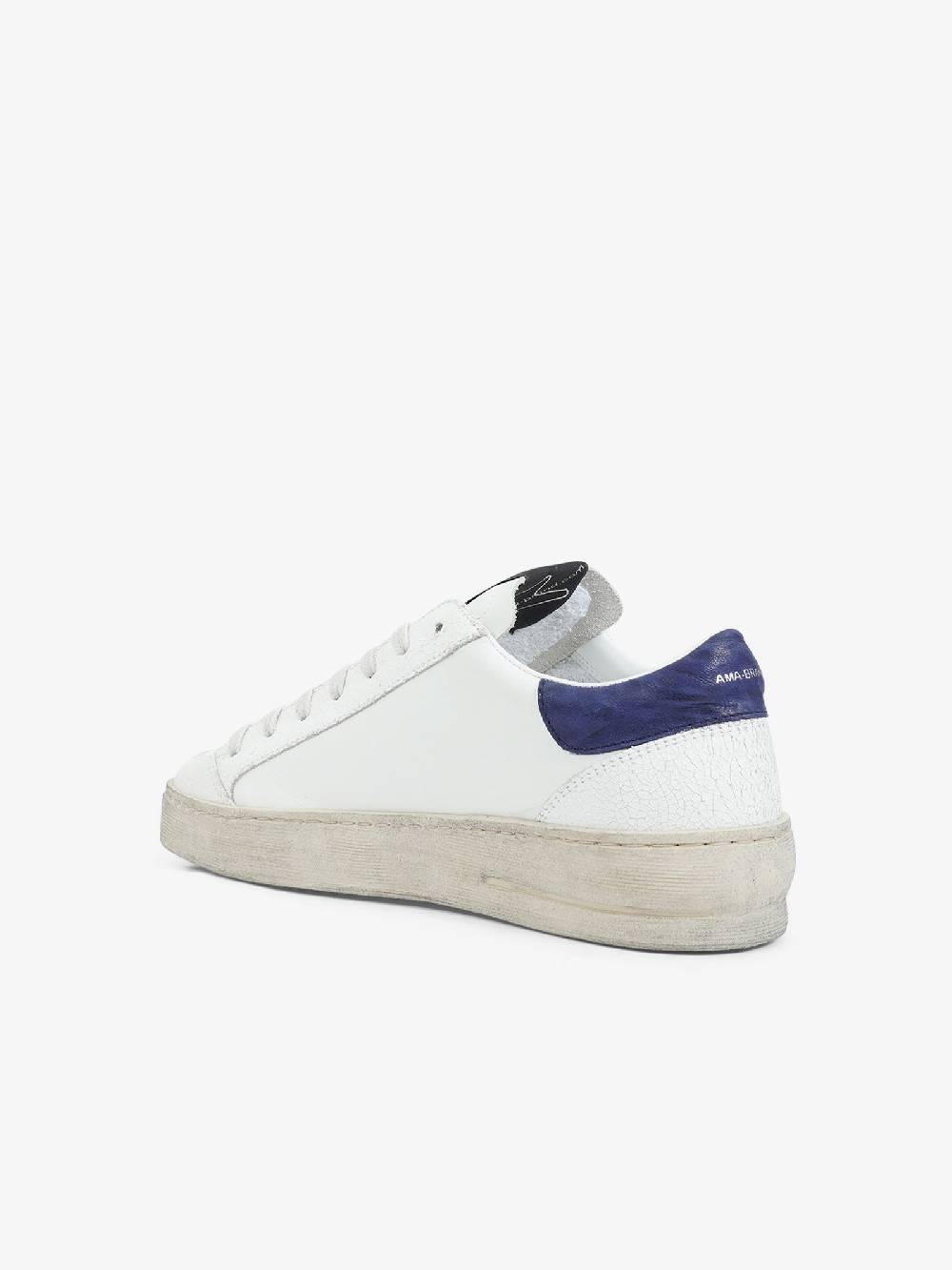AMA BRAND Sneakers 2775 uomo in pelle bianco Pezzi Unici
