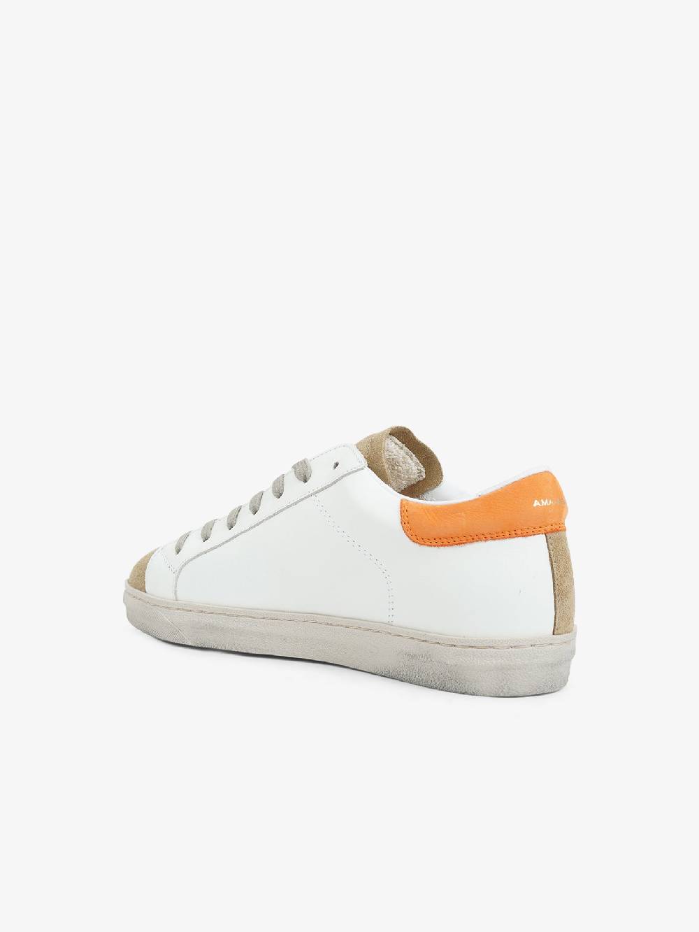 AMA BRAND Sneakers 2736 uomo in pelle bianco Qualità Garantita