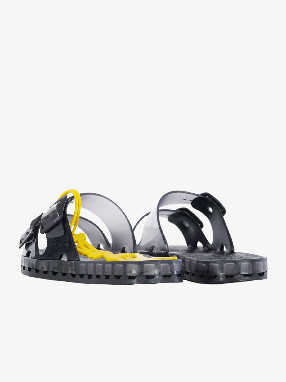 SENSI Ciabatte la jolla black fluo 4151/BF grigio Presa