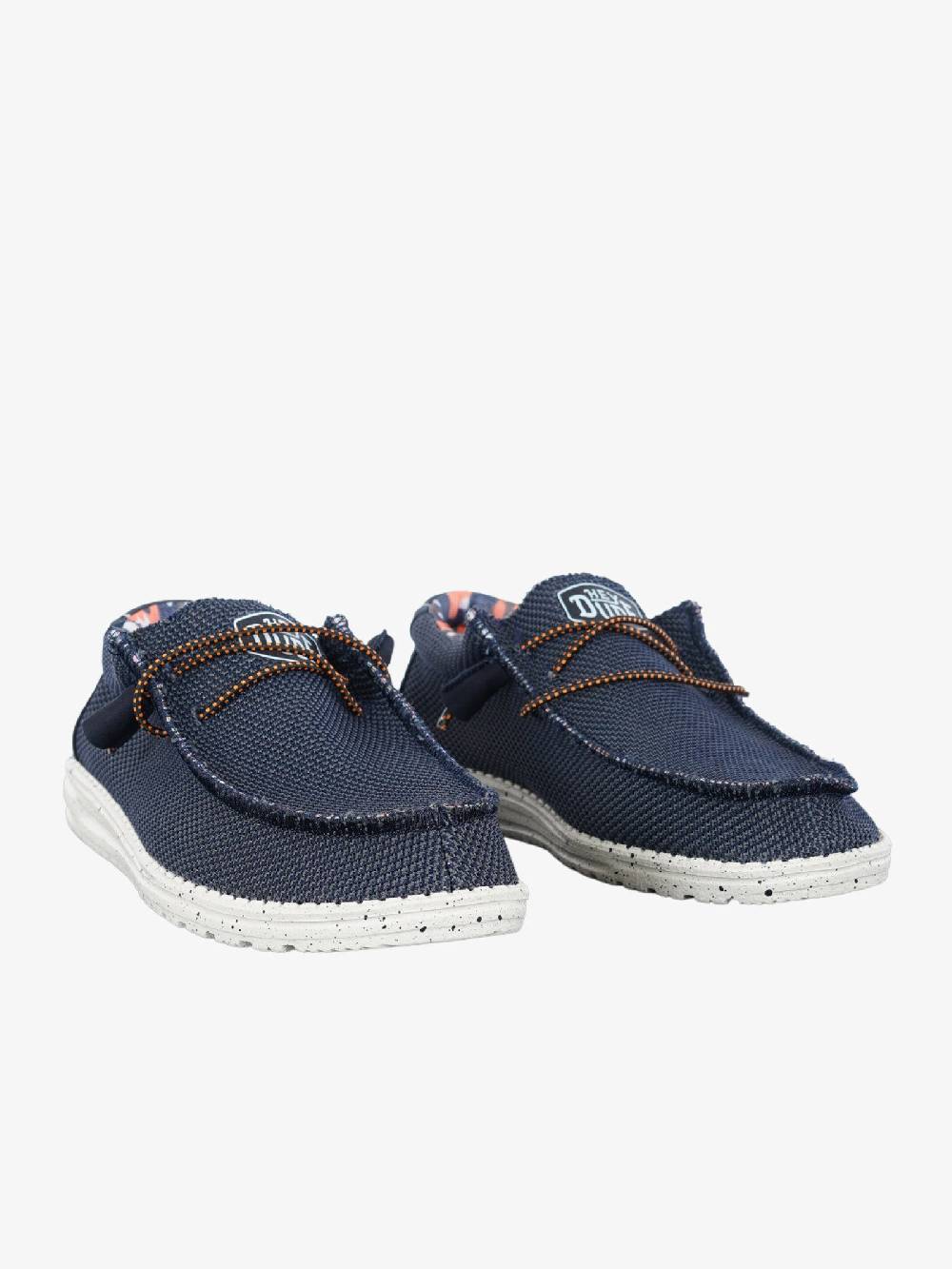 HEY DUDE Mocassini Wally Sox uomo blu In Vendita