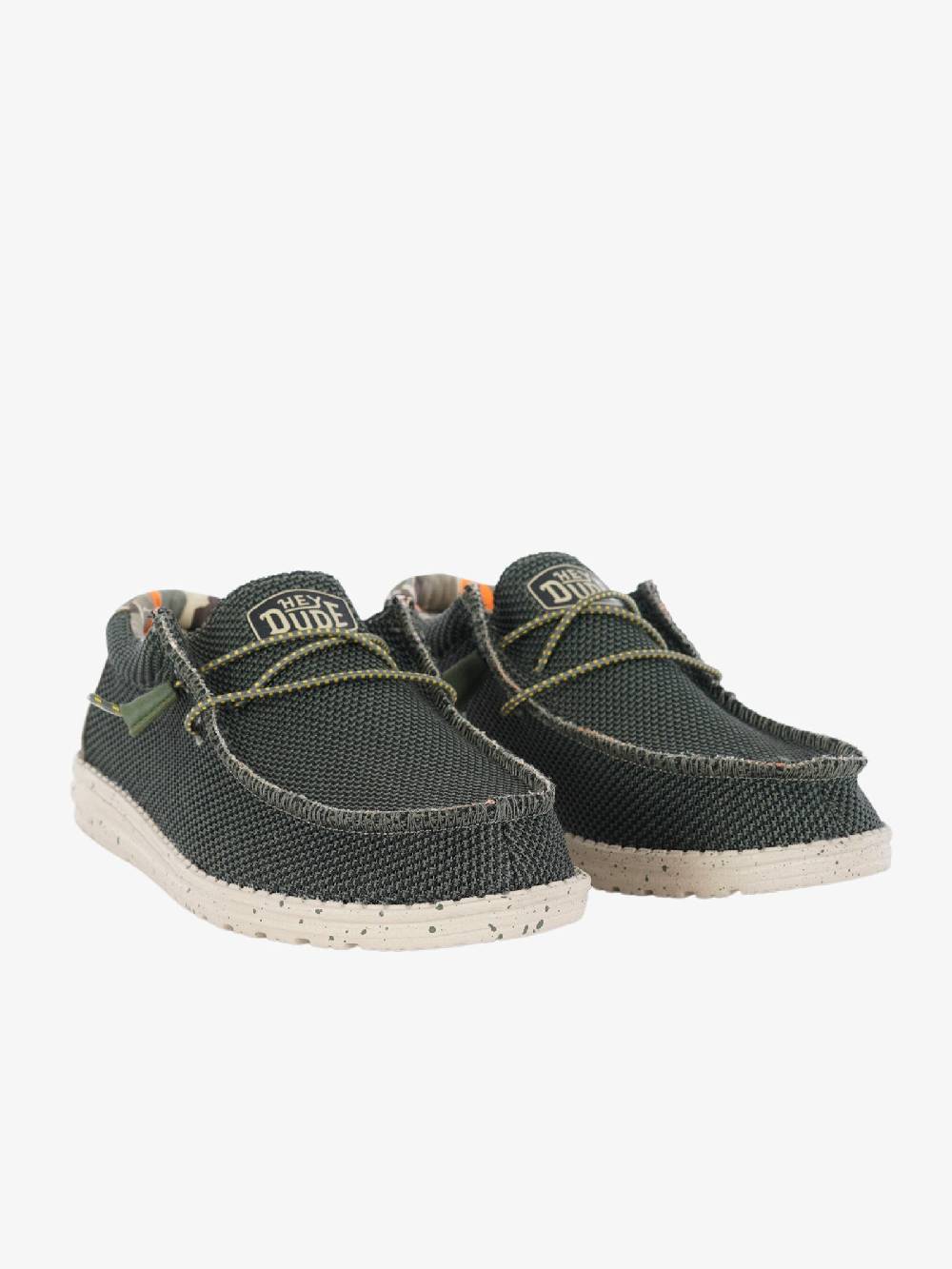 HEY DUDE Mocassini Wally Sox uomo verde Saldi