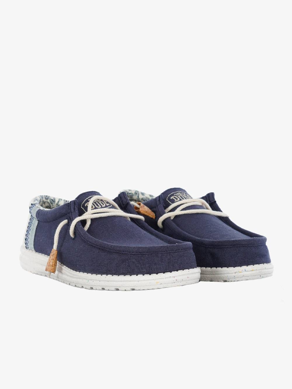 HEY DUDE Mocassini Wally Break Stitch uomo blu Offerte