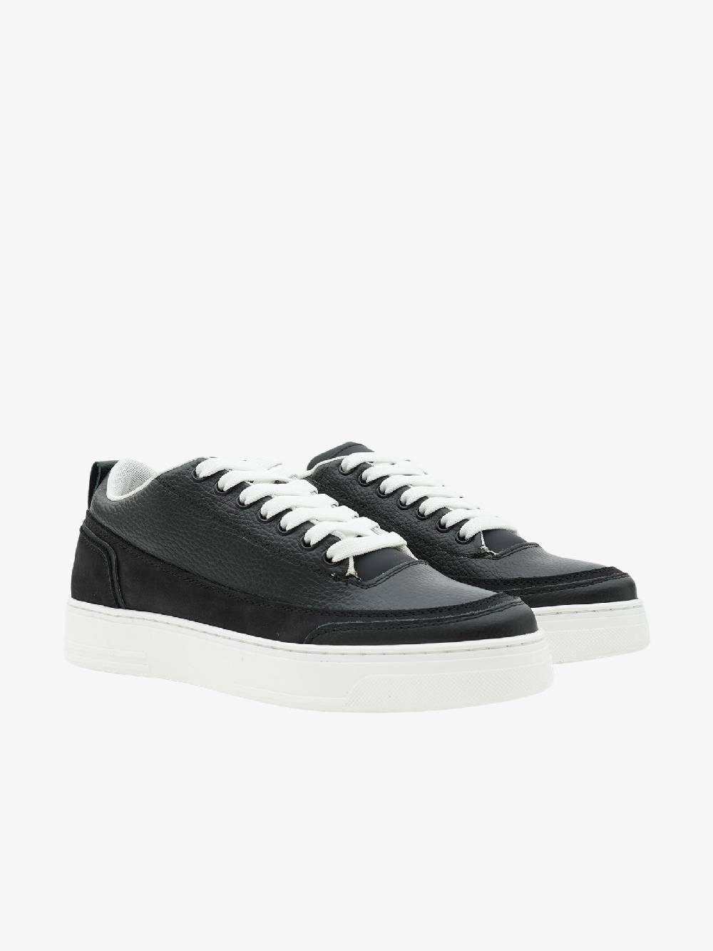 ANDREWE Sneakers MS300 uomo in pelle bottalata nera Moda