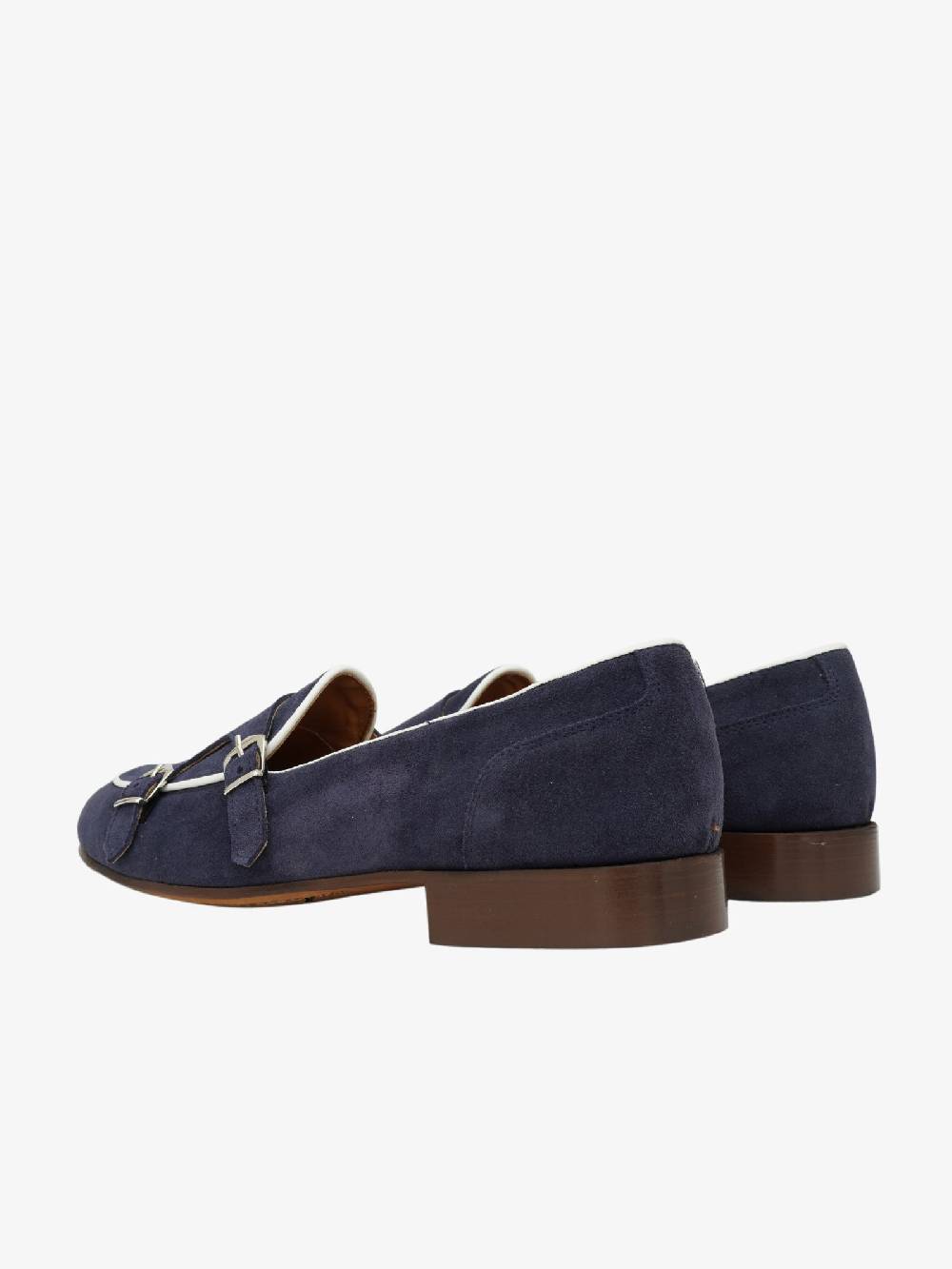 ANDREA FRANCESCO Mocassini 31/21 uomo in camoscio blu con dettagli in velluto Negozio online di fabbrica